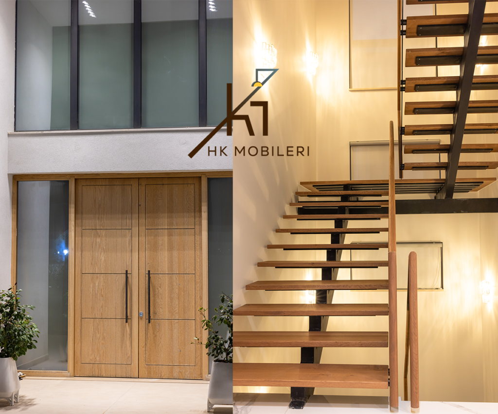 Dyer dhe Shkallë Druri të Personalizuara për Interiere të Qëndrueshme!